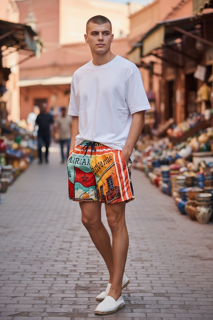 Short de bain Marrakech  djeema El fna