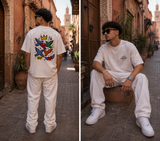 T-shirt oversize AKEWA  FLY confectionné avec du coton premium 240 gr /m2 confort durable et coupe structurée