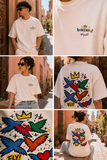 T-shirt oversize AKEWA  FLY confectionné avec du coton premium 240 gr /m2 confort durable et coupe structurée