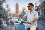 Chemise Cabana 2026 portée à Marrakech