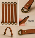 SCARF HANDLE Poignée de  Sac À Main 100 % Cuir Fabrication Artisanale