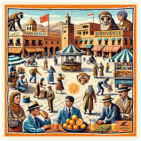Foulard Marrakech Jana Efna Touristes