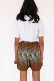 SHORT TAILLE HAUTE WAX GEO - AKEWA