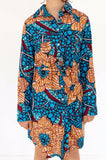 ROBE CHEMISIER FLEURS - AKEWA
