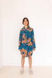 ROBE CHEMISIER FLEURS - AKEWA