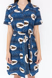 ROBE CHEMISIER HIRONDELLES - AKEWA