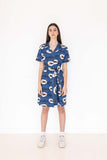 ROBE CHEMISIER HIRONDELLES - AKEWA